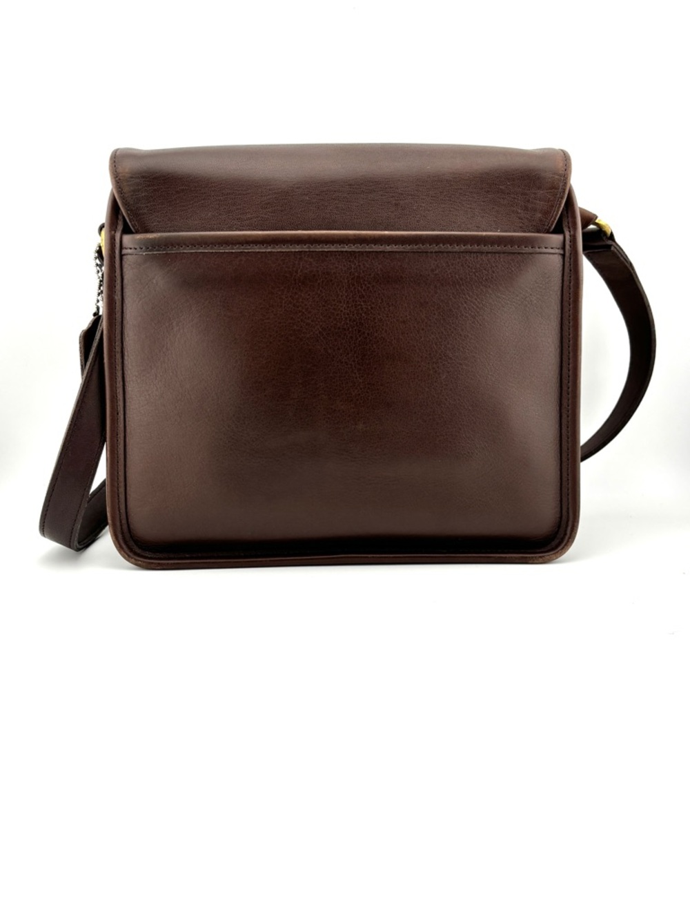 Vintage Coach Tribeca Flap Brown Leather Crossbody L8D-9092 - Picture 5 of 14